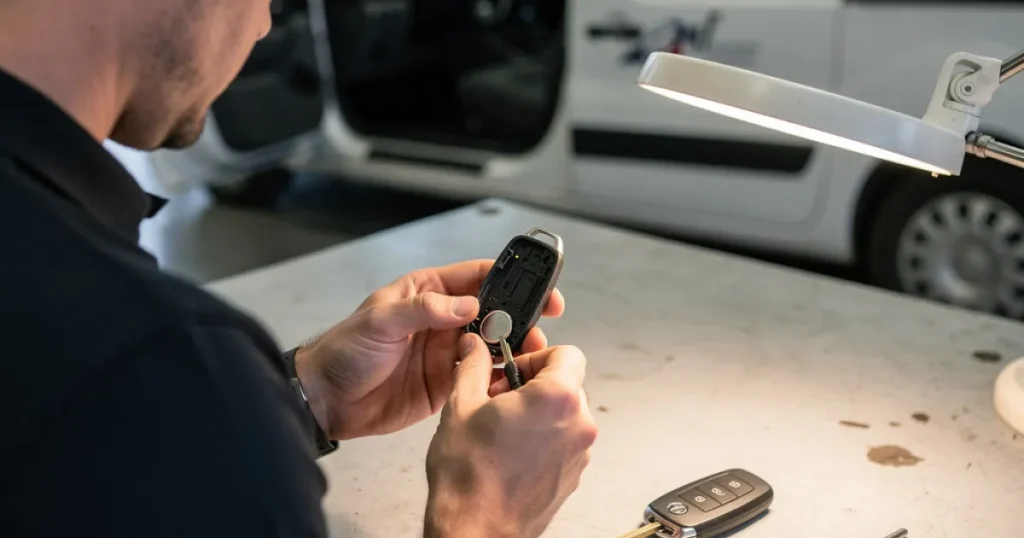Remplacement pile télécommande clé de voiture chez un serrurier automobile à Roubaix