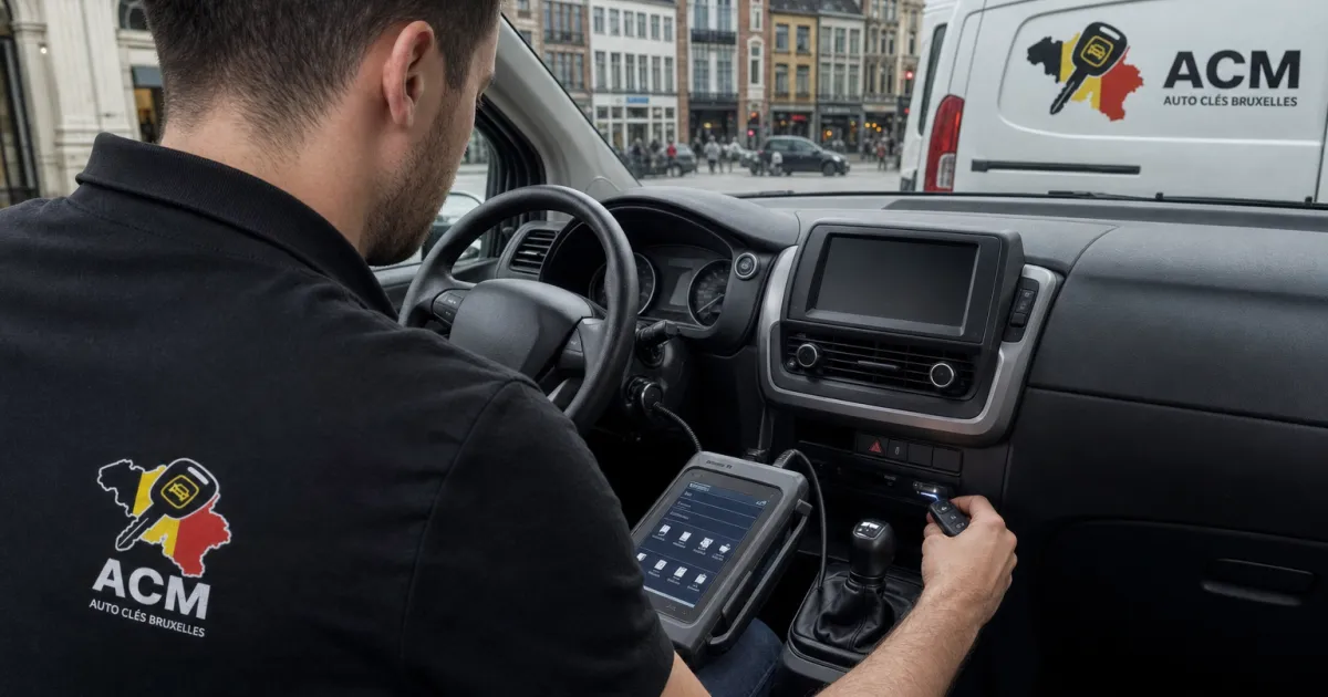 Autoslotenmaker maakt reservesleutel bij voor Volkswagen Golf in Kortrijk