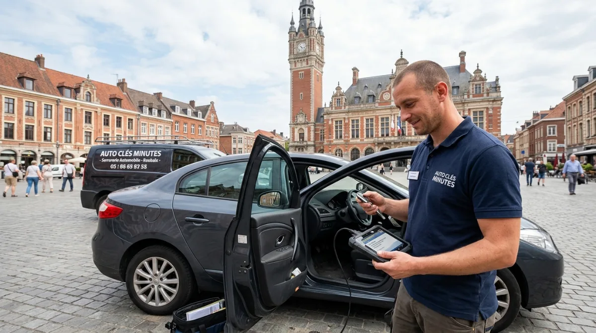 Serrurier automobile Auto Clés Minutes en intervention dans la métropole lilloise
