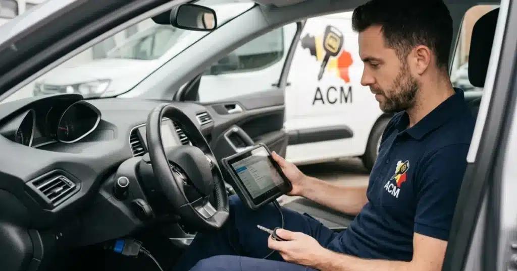 Reproduction clé mains-libres keyless voiture à Uccle Bruxelles serrurier automobile