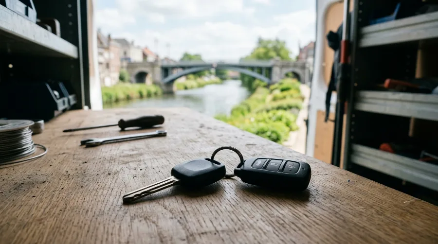 Clé de voiture programmée par Auto Clés Minutes pour un client à Comines-Warneton