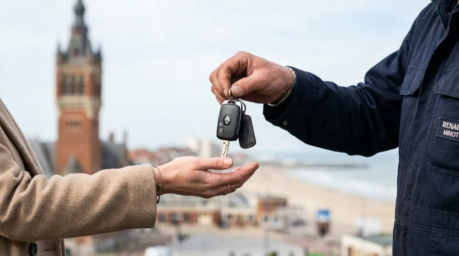 Clé de voiture programmée par Auto Clés Minutes pour un client à Dunkerque