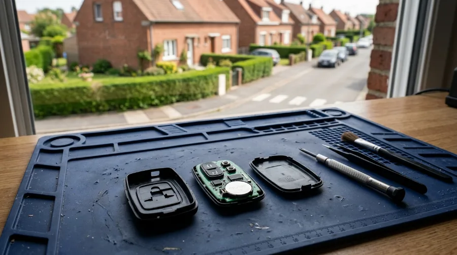 Clé de voiture programmée par Auto Clés Minutes pour un client à Hem