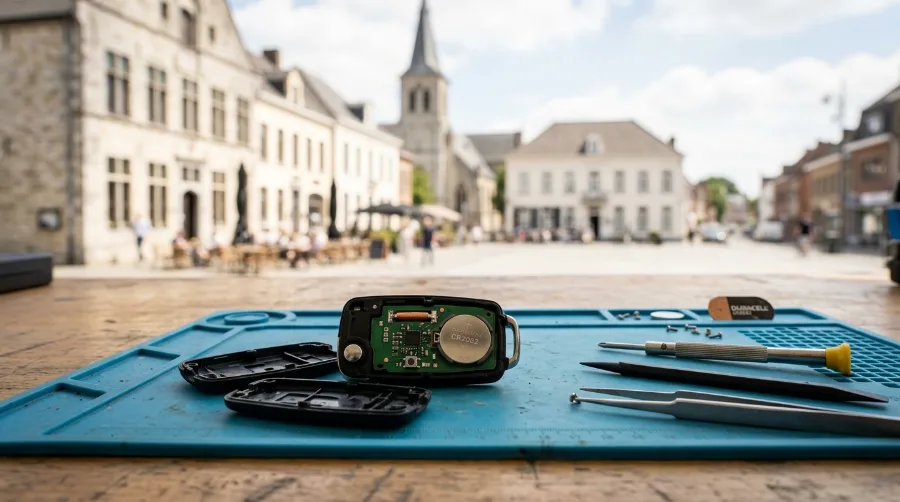 Clé de voiture programmée par Auto Clés Minutes pour un client à Kuurne