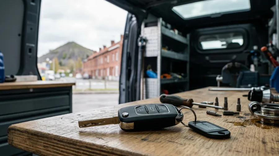 Clé de voiture programmée par Auto Clés Minutes pour un client à Lens