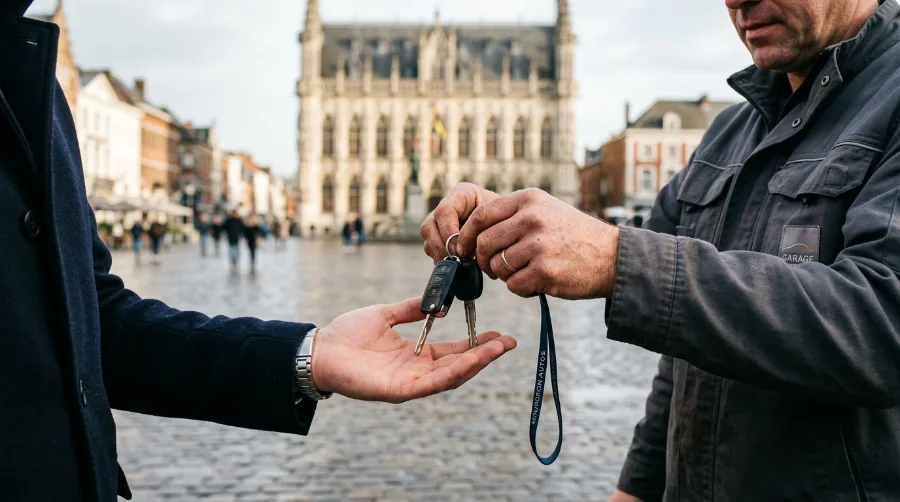 Clé de voiture programmée par Auto Clés Minutes pour un client à Mouscron