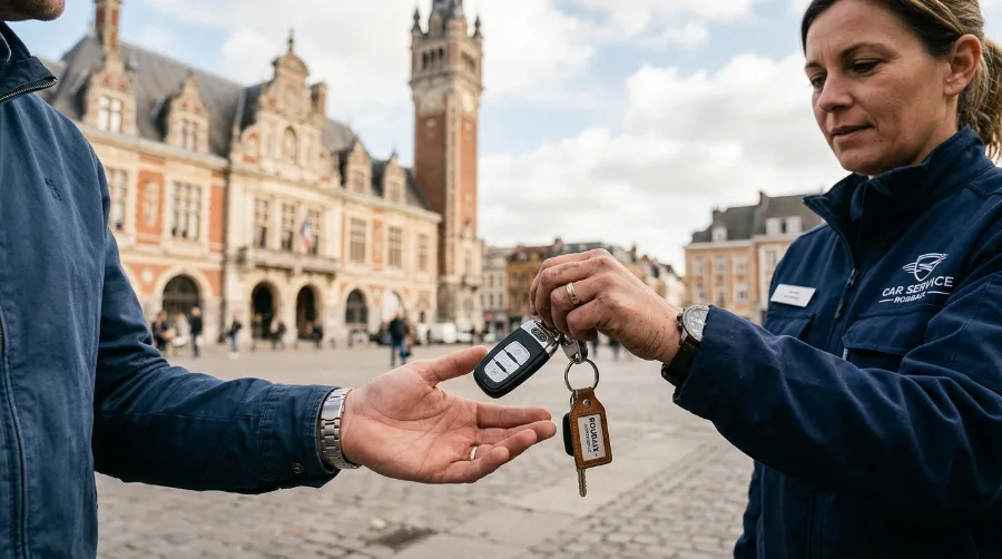 Clé de voiture programmée par Auto Clés Minutes pour un client à Roubaix