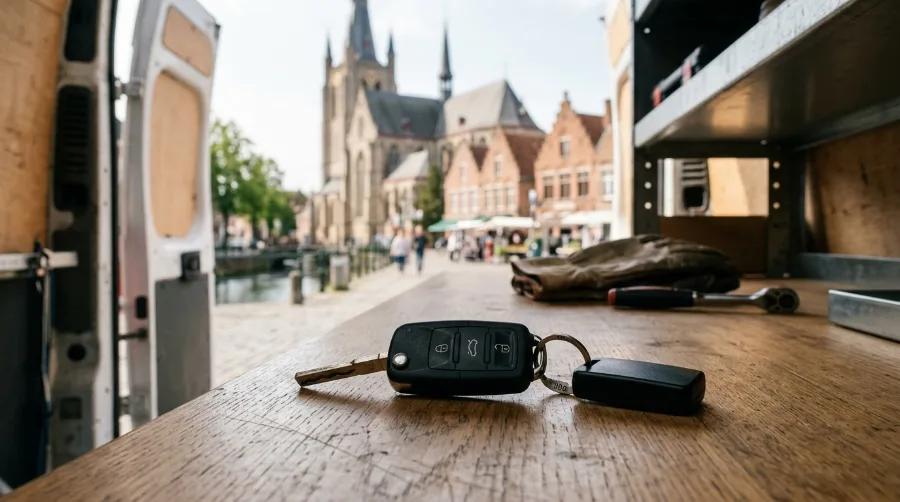 Clé de voiture programmée par Auto Clés Minutes pour un client à Wervik